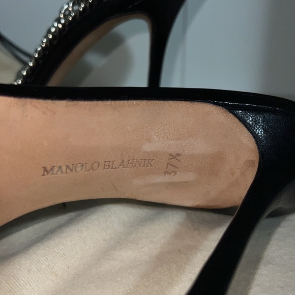 MANOLO BLAHNIK CHAIN STRAP HEELS - Picture 7 of 9